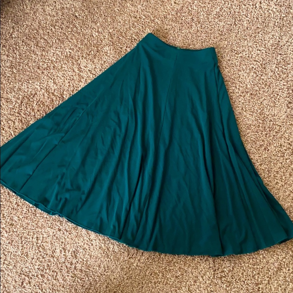 Hunter Green A Line Skirt